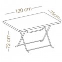 75×120 Katlanır Plastik Masa AMT007
