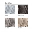 90×90 Camlı Rattan Masa ANV004
