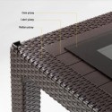 Camlı Rattan Masa ANV010